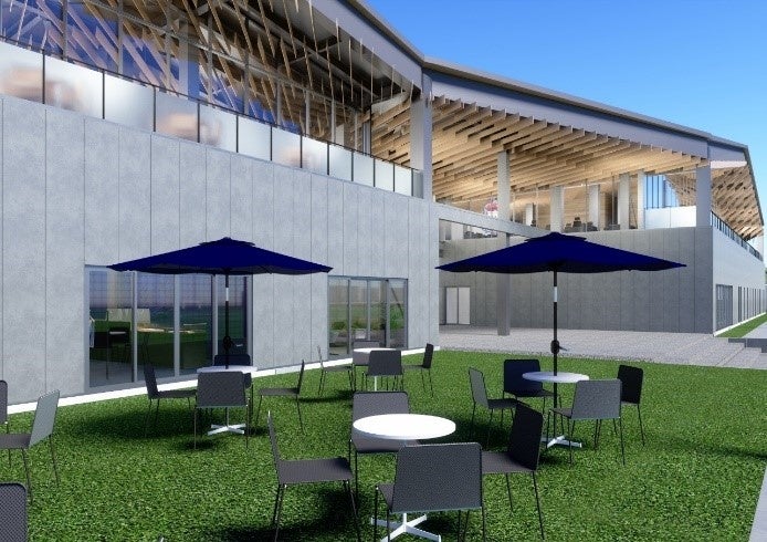 画像:ザスパクサツ群馬1Fテラス(オープンカフェ)