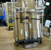 自動配送カゴ台車(実験開始)