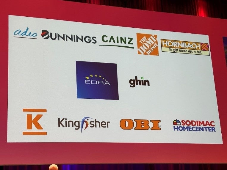 Scope3タスクフォース参画企業 （発表時の会場スクリーン画像）