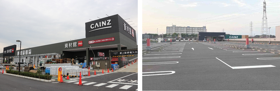 カインズ新座店資材館PRO　　　　　　　　　　　　　　　　カインズ新座店資材館PRO駐車場