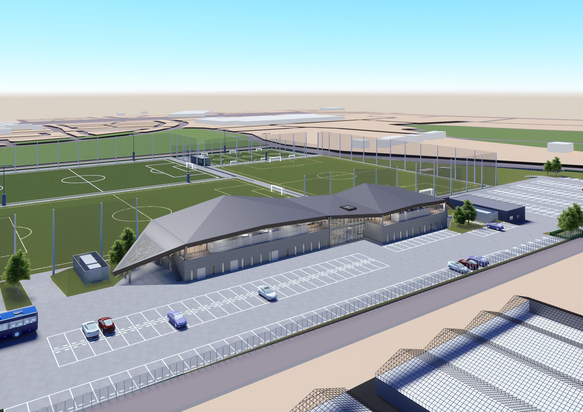 前橋市ローズタウンサッカー場（ザスパーク）