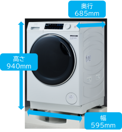 大容量12kg ヒートポンプドラム式洗濯乾燥機「RORO」2025年11月29日