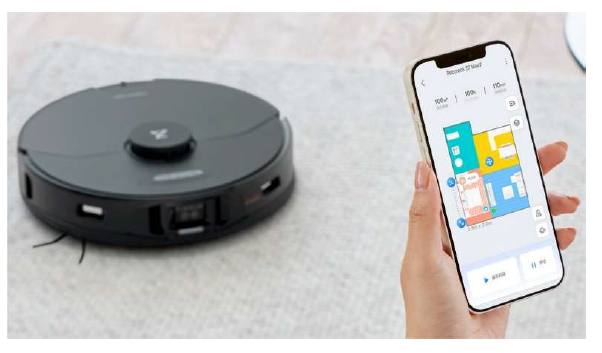 ヤマダデンキ 販売コラボ商品 高い清掃力と回避性能に加えモップ