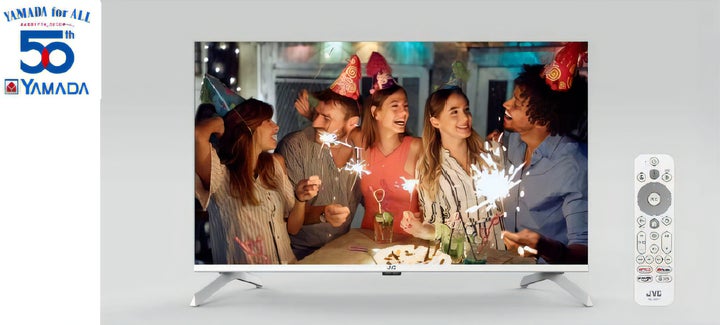 創業 50 周年記念モデル】「JVC チューナーレス Google TV」に新 創業 50 周年記念モデル】「JVC チューナーレス Google TV」に新