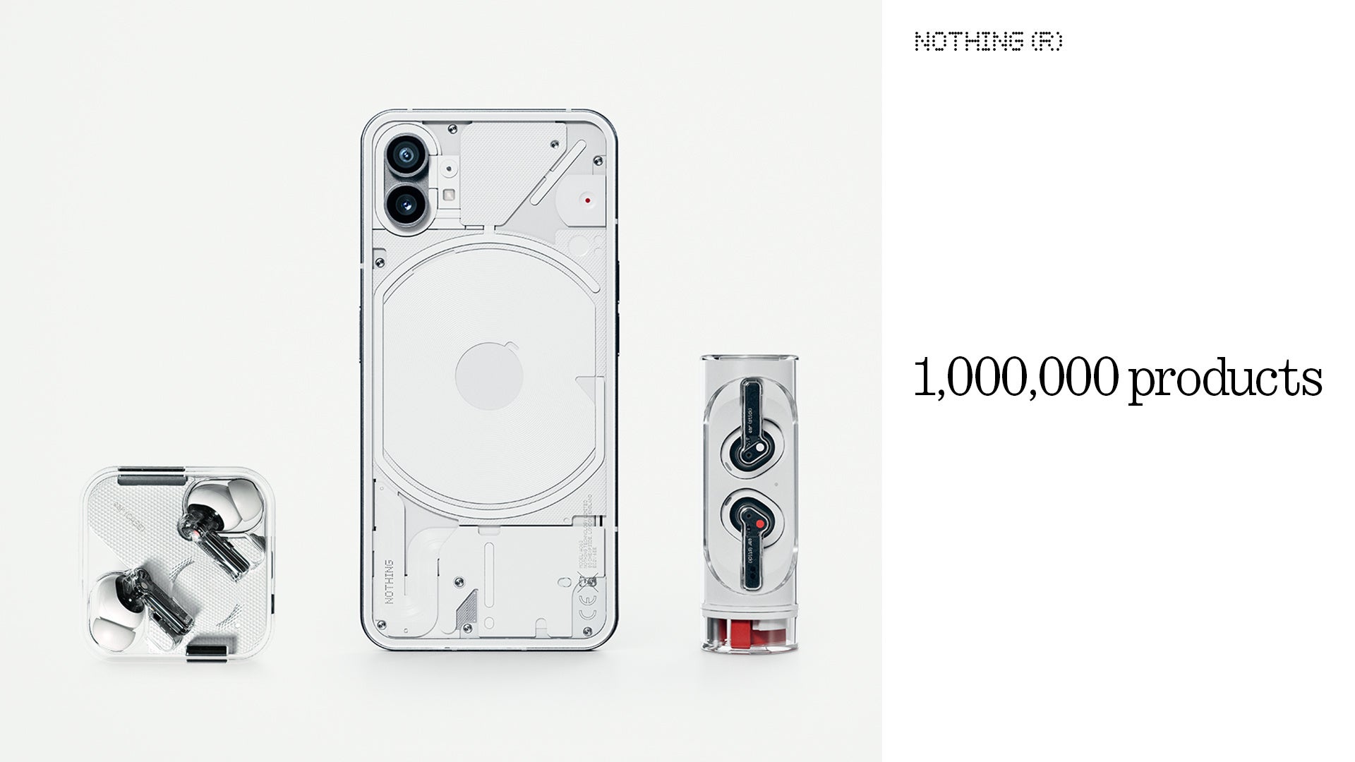 Nothing のブランド累計販売台数が100万台を突破! | Nothing Technology Japan株式会社のプレスリリース