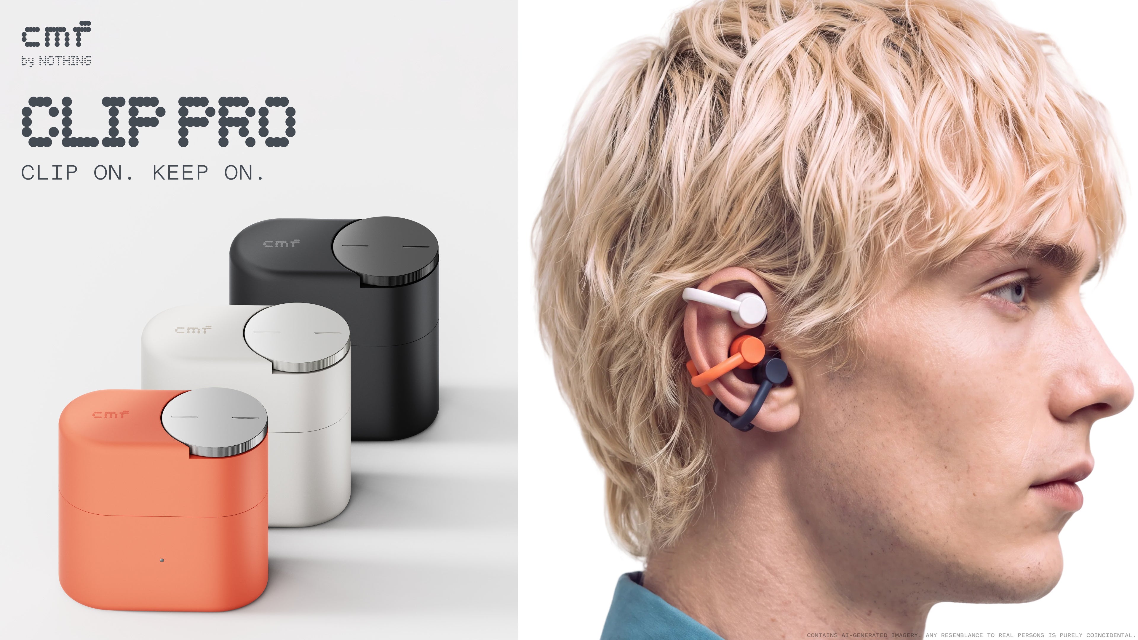 Nothingからクリップ型オープンイヤーイヤホン「CMF Clip Pro」が初登場