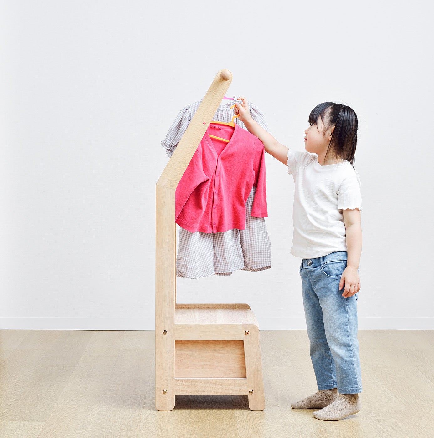 ノスタ3_キッズハンガーラック5才120cm