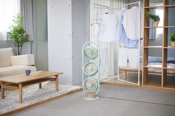 涼む＆部屋干し乾燥同時使い！