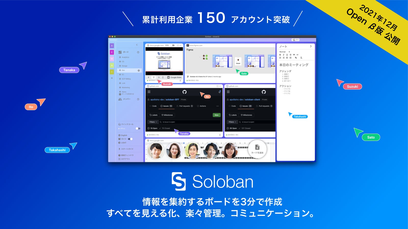 日頃の雑務から従業員を開放する生産性向上ポータル「Soloban」