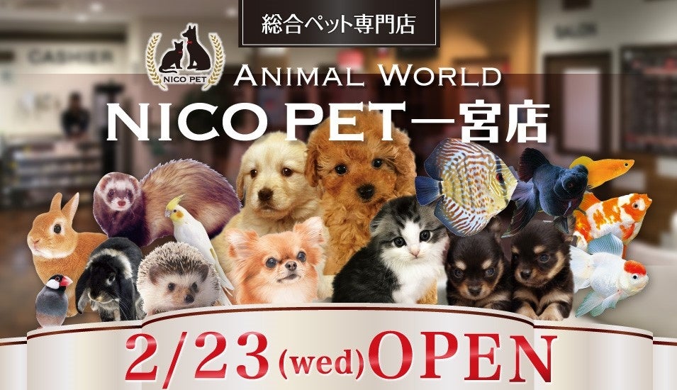 アークランドサカモト 2月23日 水 7店舗目のnico Pet ニコペット をスーパービバホーム一宮店にオープン アーク ランドサカモト株式会社のプレスリリース