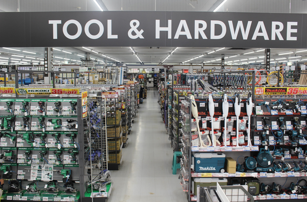 大幅に商品を拡大した「TOOL＆HARDWARE」