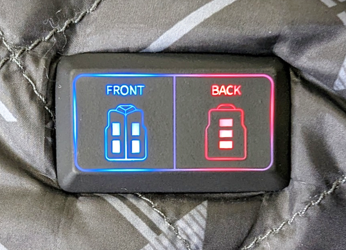 ダブルヒーターモデルは前面と背面で調整可能