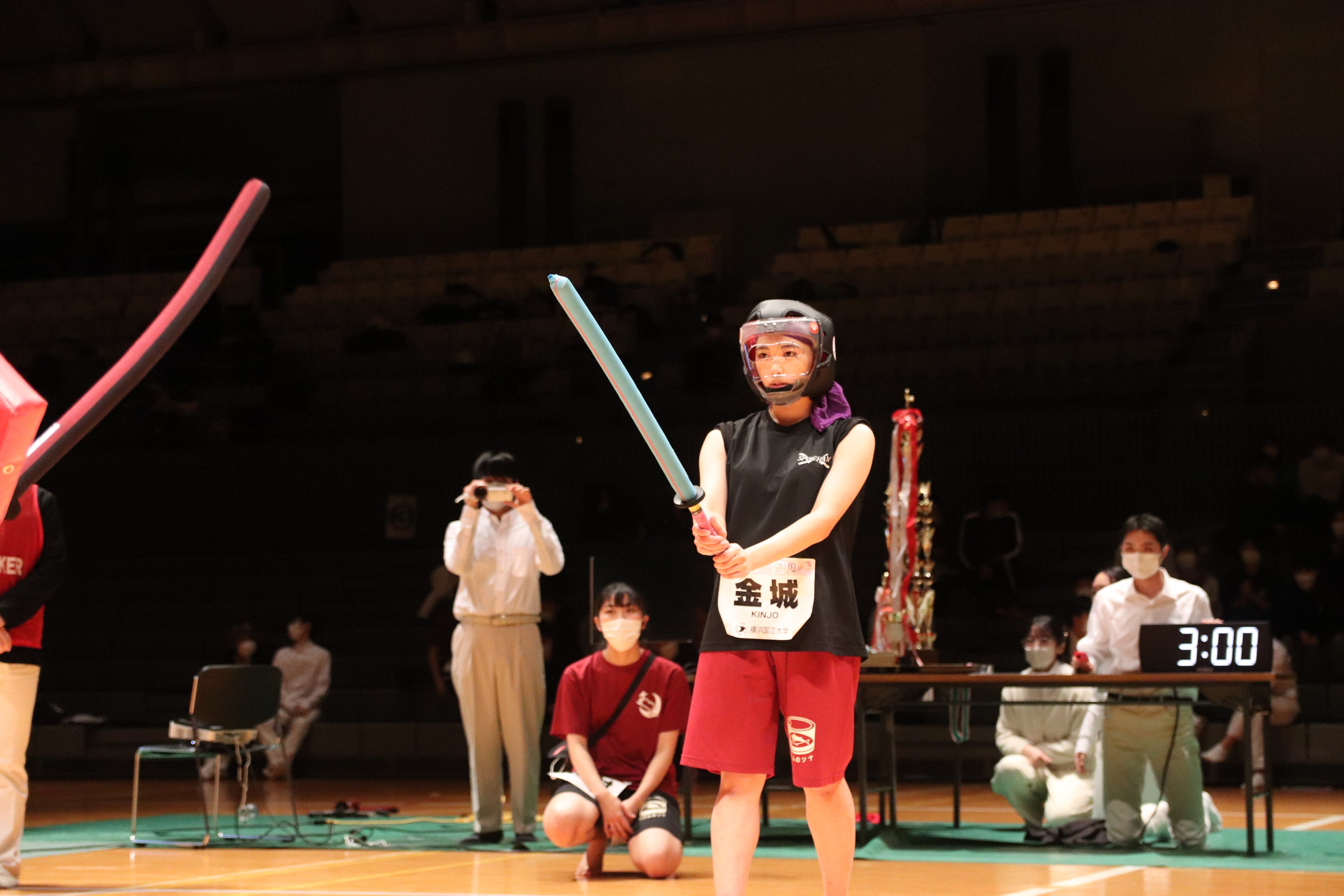 全日本学生対j会新人女子グランドチャンピオン戦での試合風景