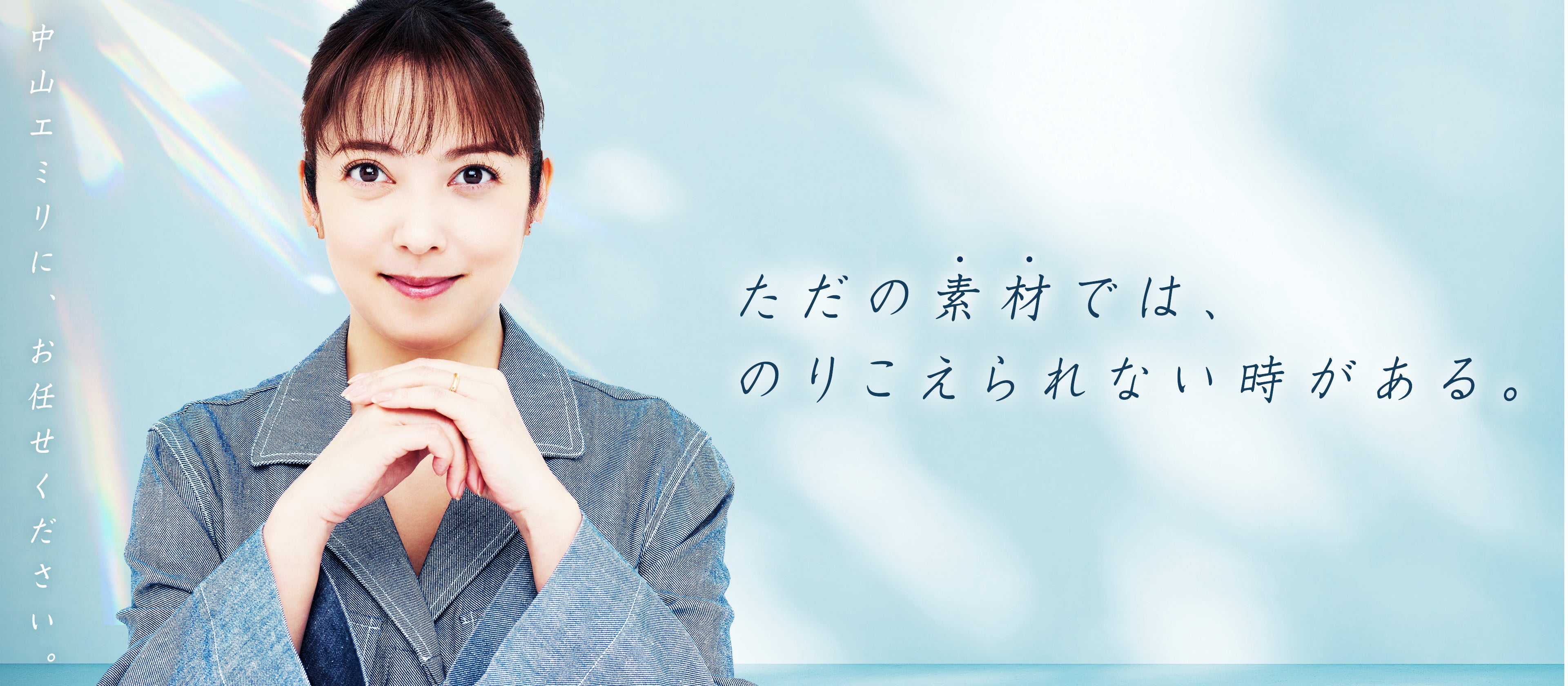 タレント「中山えエミリさん」を活用したバナー