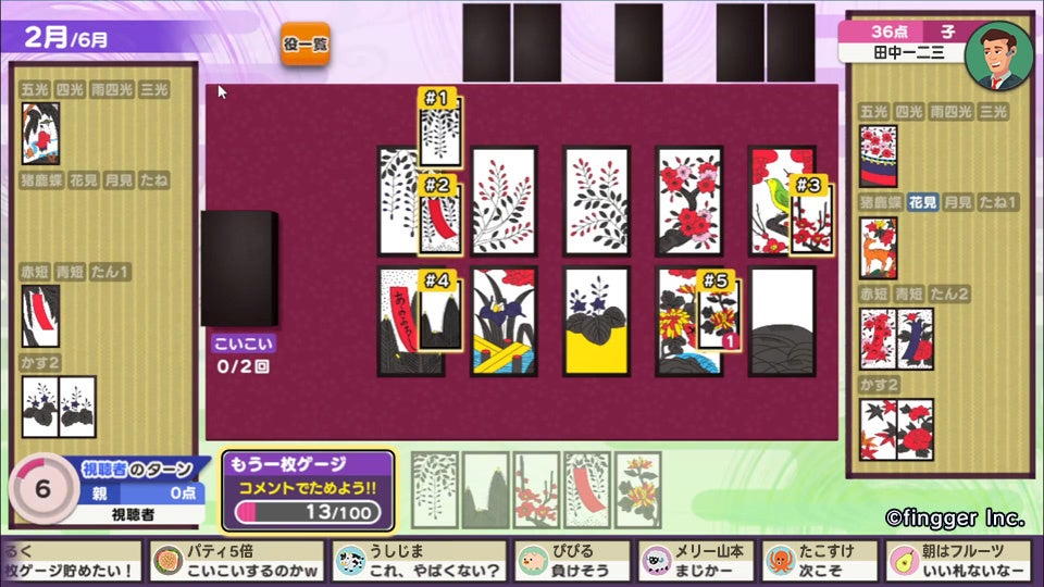 Youtubeで遊べる参加型ゲームプラットフォーム Fingger フィンガー に 8月31日 水 より新コンテンツ みんなでfinggerシリーズ 花札 が登場 株式会社finggerのプレスリリース Youtubeで遊べる参加型ゲームプラットフォーム Fingger フィンガー に 8月31日 水 より新コンテンツ みんなでfinggerシリーズ 花札 が登場 株式会社finggerのプレスリリース