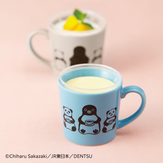Suicaのペンギン なかよしプリン ～マグカップ付～(790円) ※第１弾としてブルーを販売 ※順次カラー展開予定 ※テイクアウト可能
