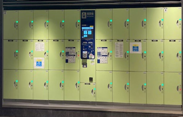 ロッカー口数：Sサイズ　１口、Mサイズ　30口