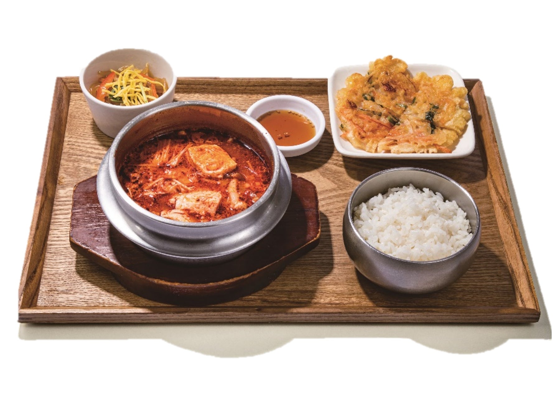 激辛スンドゥブセット 韓美膳(グランスタ丸の内/B1改札外) 1,188円(イートインのみ)