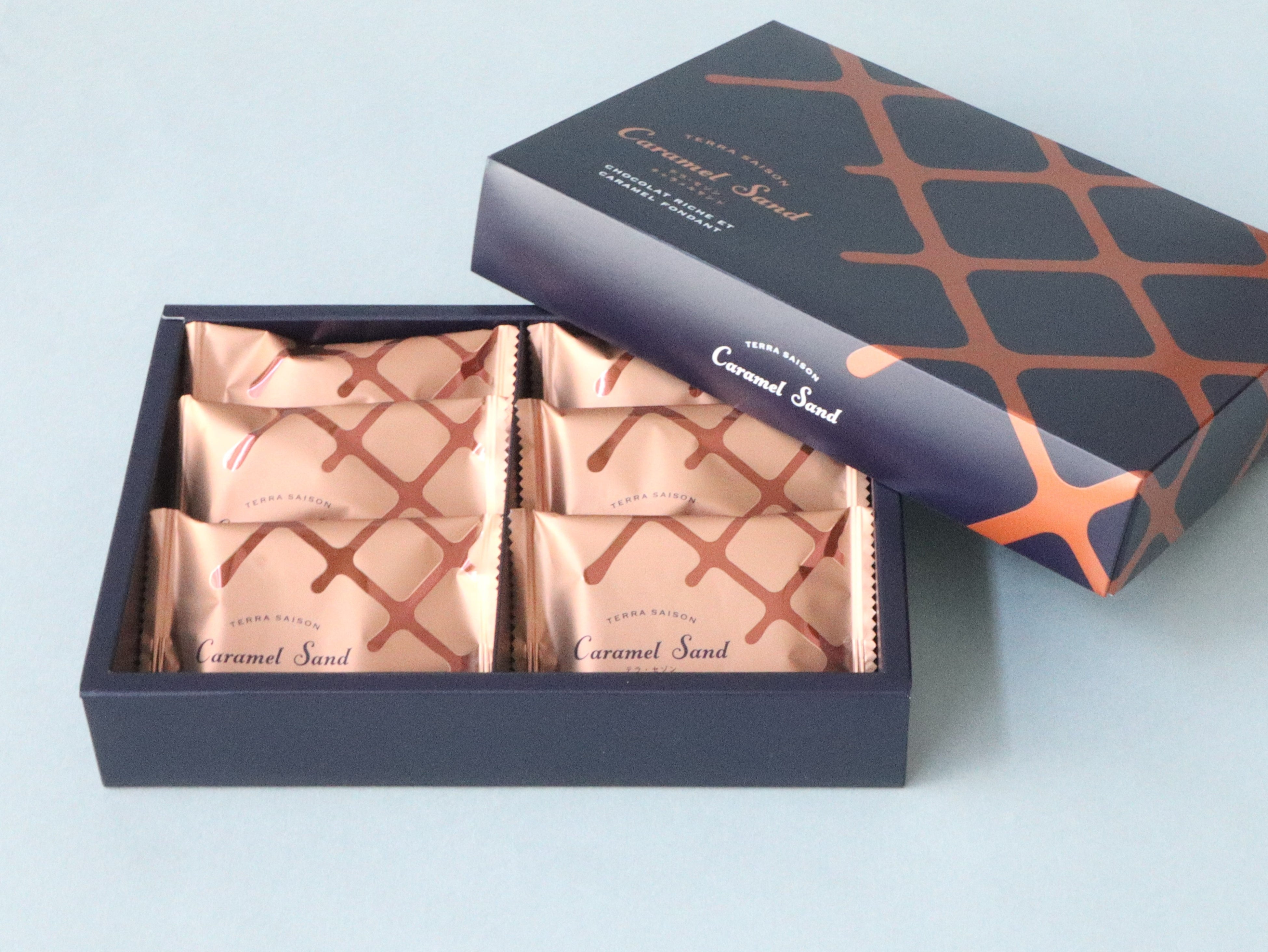 テラ・セゾン キャラメルサンド  6個入　1,296円／Terra Saison（テラ・セゾン）（グランスタ東京／B1改札内 丸の内坂エリア）