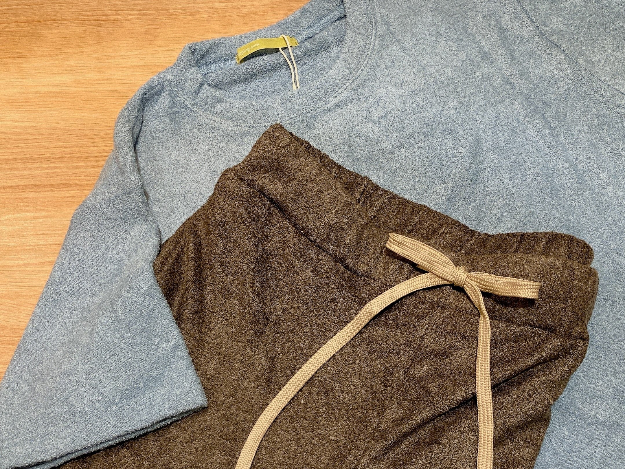 香り付き　ダブルパイル　半袖トップス／ハーフパンツ  各4,829円／LBC with Life （エキュート立川）