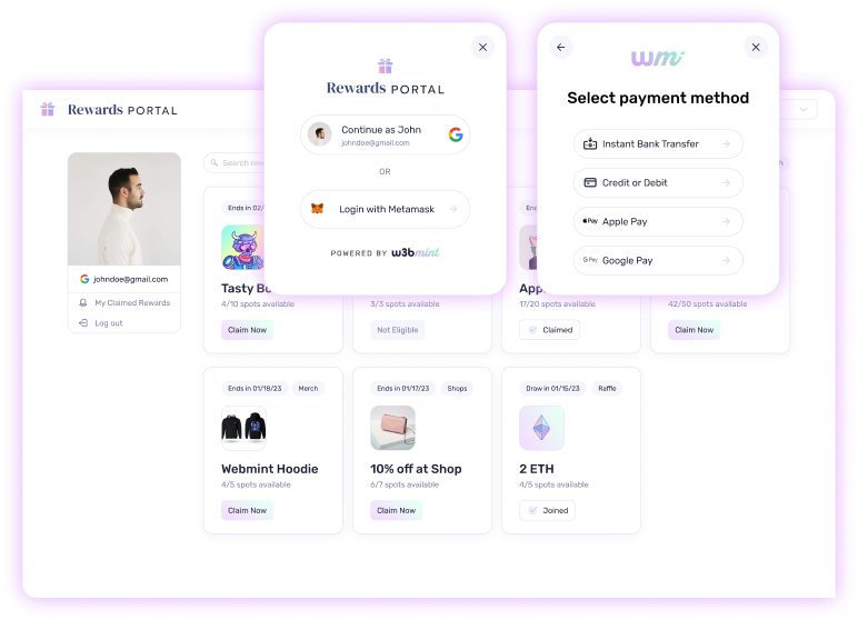 ソーシャルログイン、各種決済機能