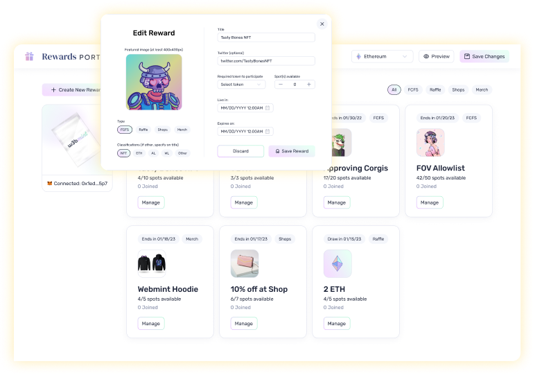 Helping brands activate, reward and engage customers in Web3.