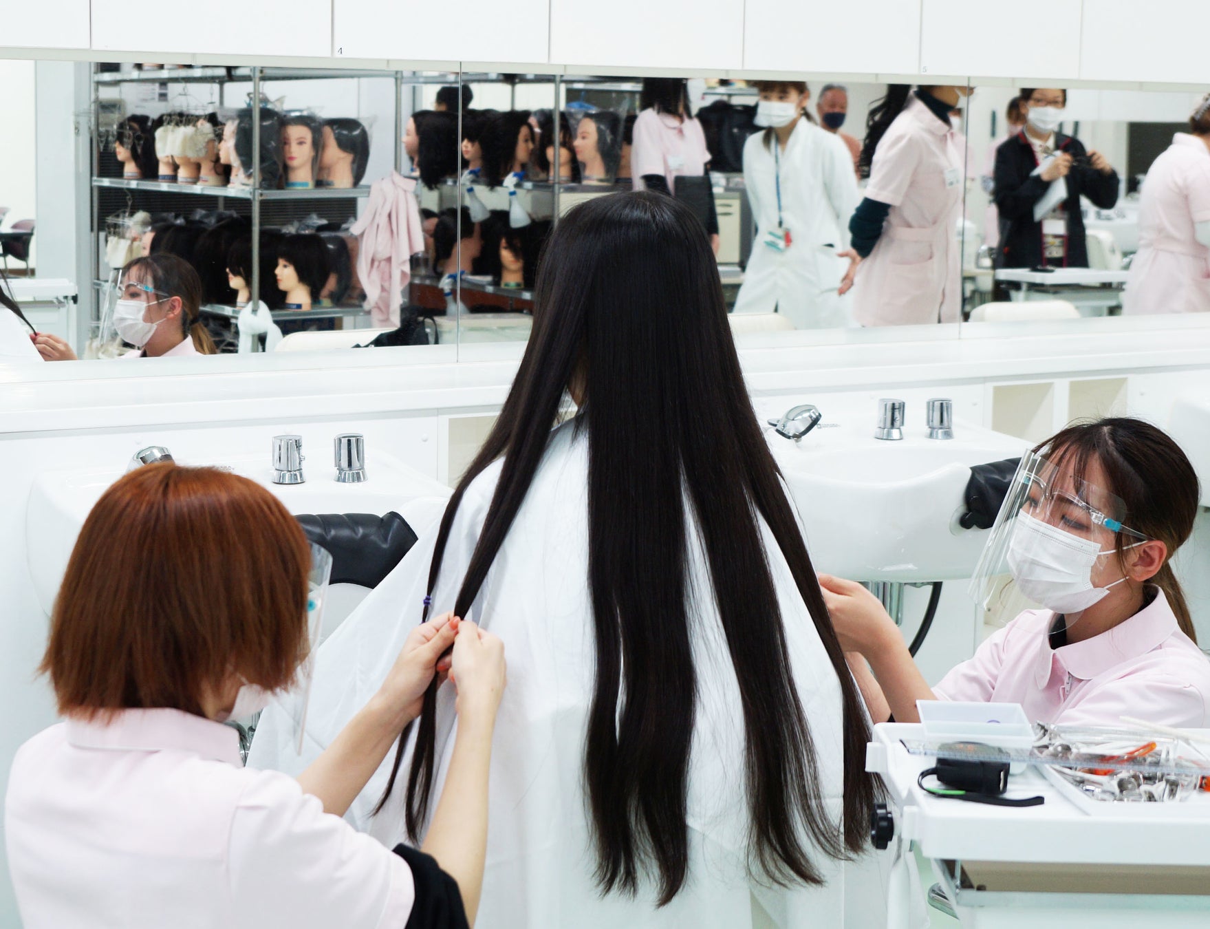 ヘアドネーションイベントの様子