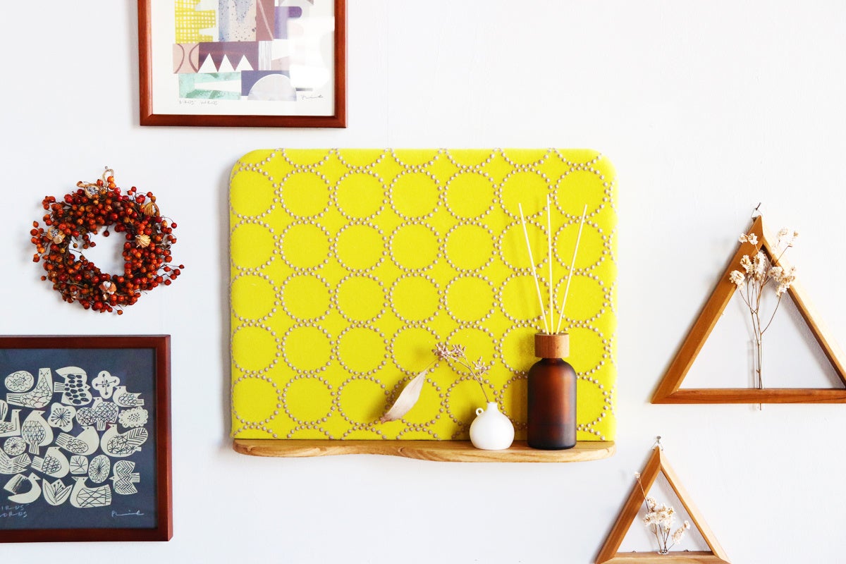 以前、応援購入サイト「Makuake」で出品したファブリックボード