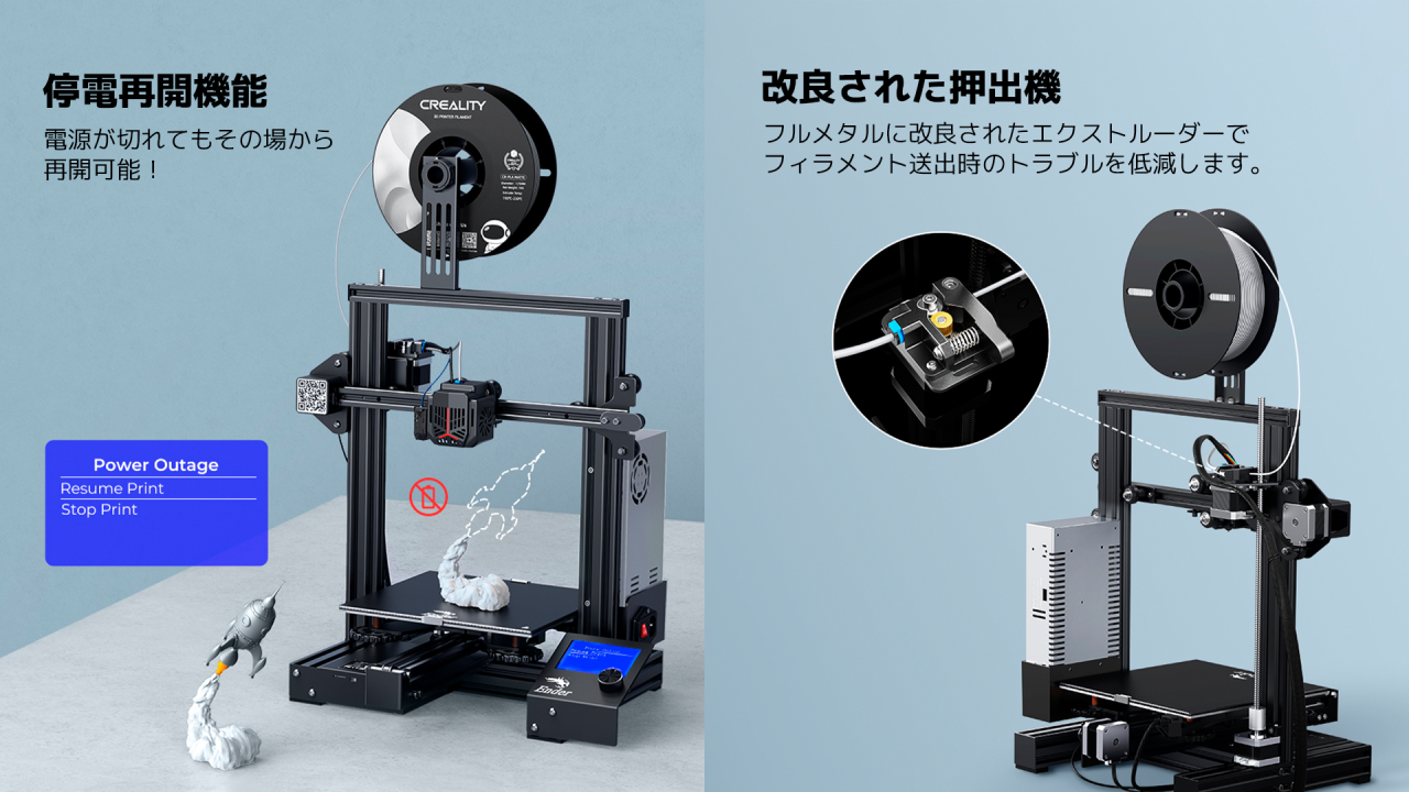 3Dプリンタの入門機に最適な圧倒的高コスパ！DIY方式の「Creality 3D