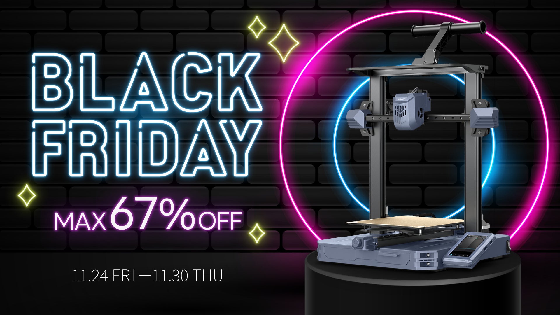 株式会社サンステラ、ブラックフライデーセールで最大67%OFFの3Dプリンター/スキャナー/レジンをお得に! 株式会社サンステラ、ブラックフライデーセールで最大67%OFFの3Dプリンター/スキャナー/レジンをお得に!