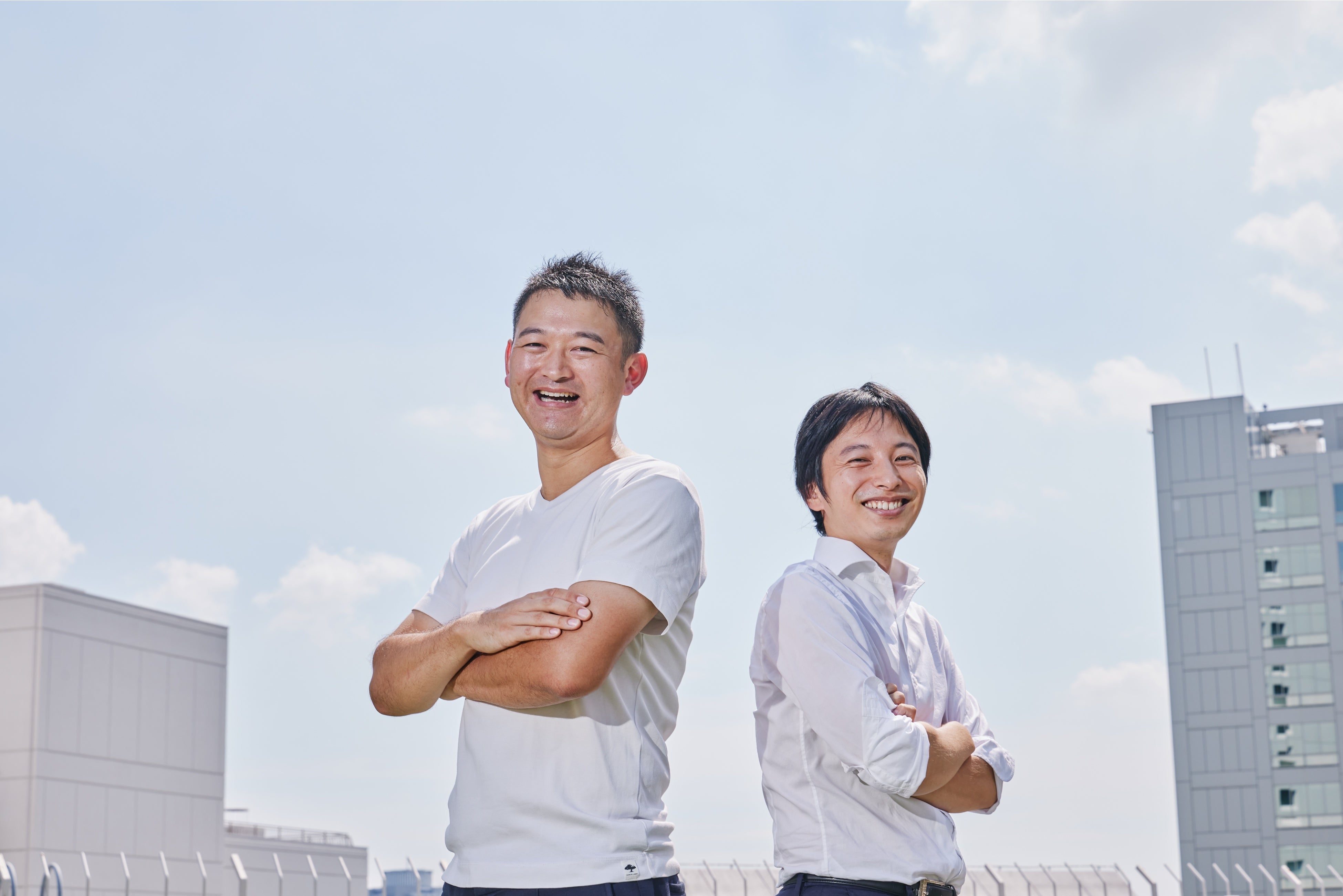 CEO 松本 哲(左)とCFO 蘆田 幸一郎(右)