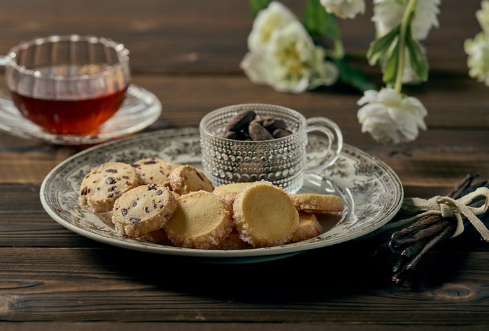 アンティーク フランス お菓子の箱 マカロンとバニラクッキーのボックス 83389-26-