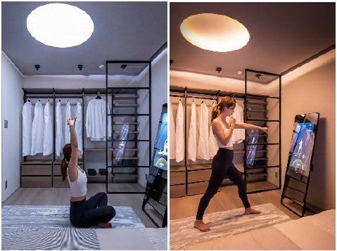 ▲（※１）寒色の照明に設定▲(※２)暖色の照明に設定