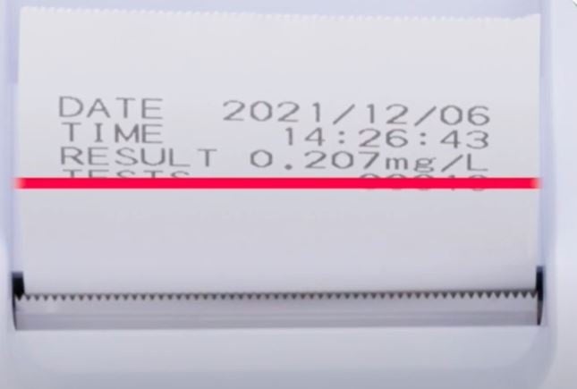 アルコール数値を検知