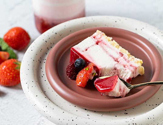 STRAWBERRY MARBLE CHEESE CAKE