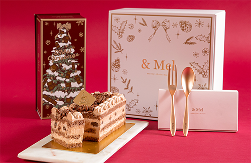 Christmas cutlery Box -chocolate-