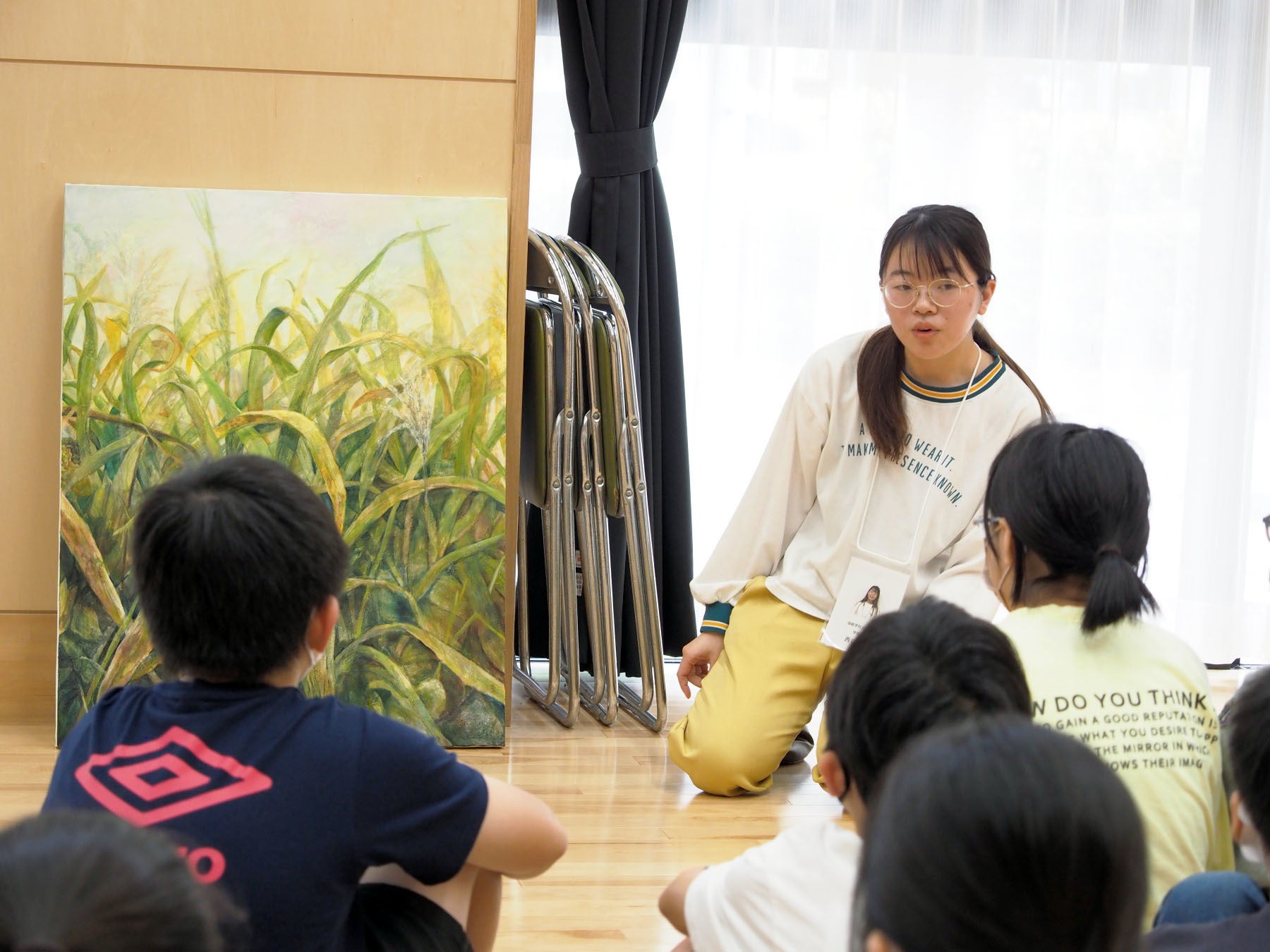 小学校での鑑賞授業（東京都立川市立若葉台小学校）