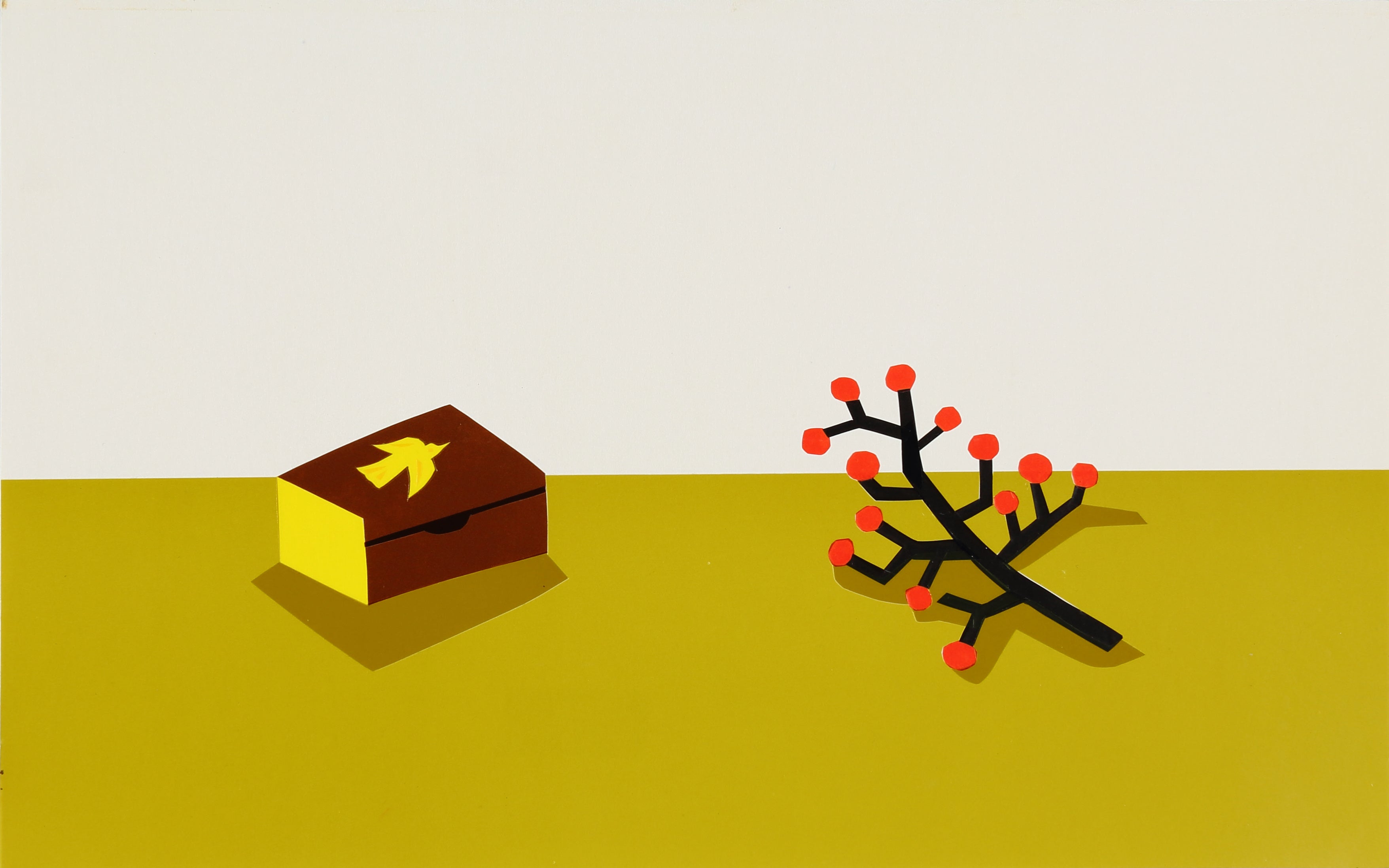 図版6.宮沢賢治『春と修羅〈日本の文学42〉』（ほるぷ出版、1985年）装丁原画