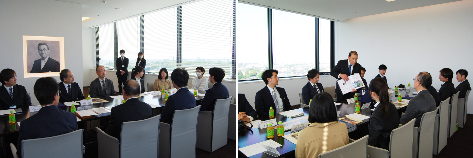 意見交換の様子。