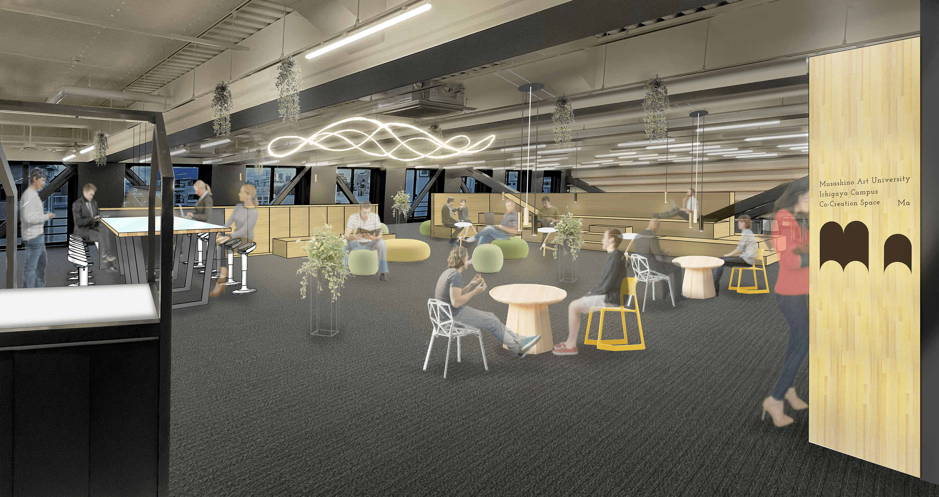 7階Musashino Art University Co-Creation Space -Ma-&nbsp; イメージ図