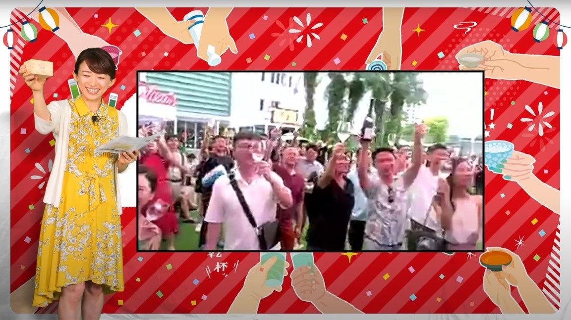 シンガポール会場での一斉乾杯