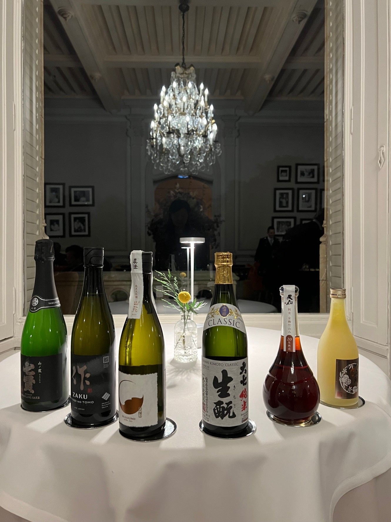 ペアリングに提供された6種類の日本酒