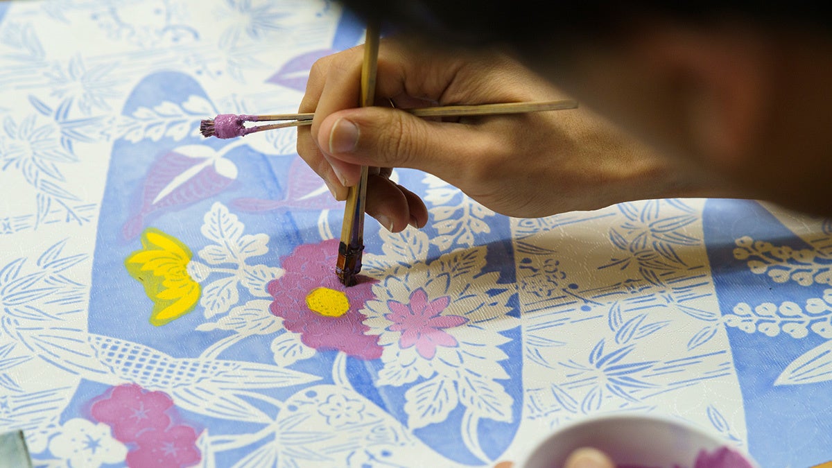 琉球びんがた展示 （琉球びんがた普及伝承コンソーシアム）