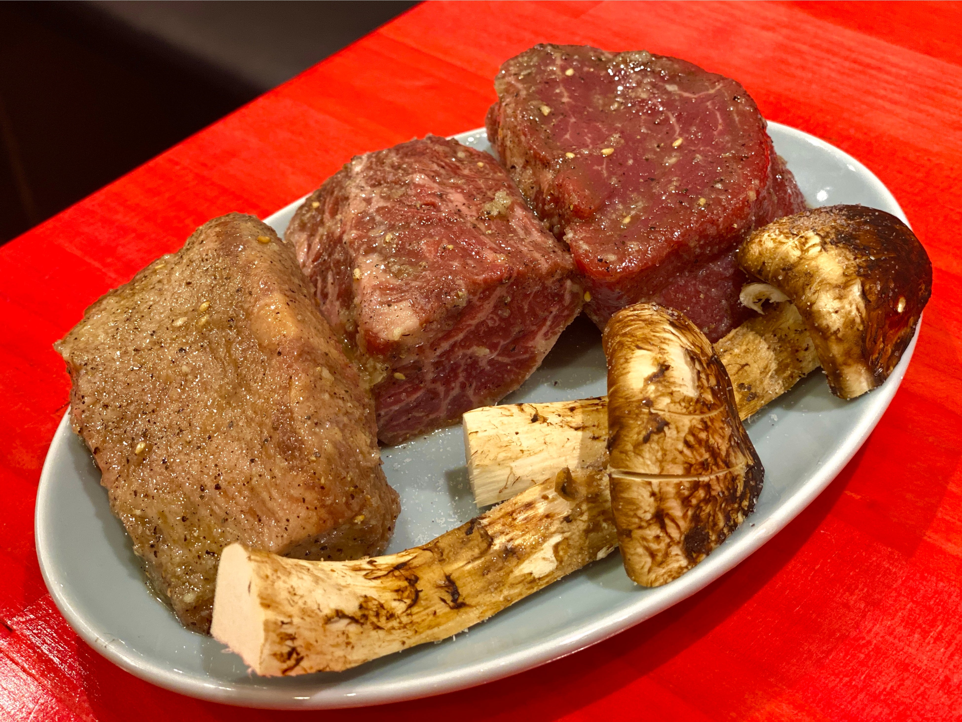 伝説盛りと一緒に松茸が？！