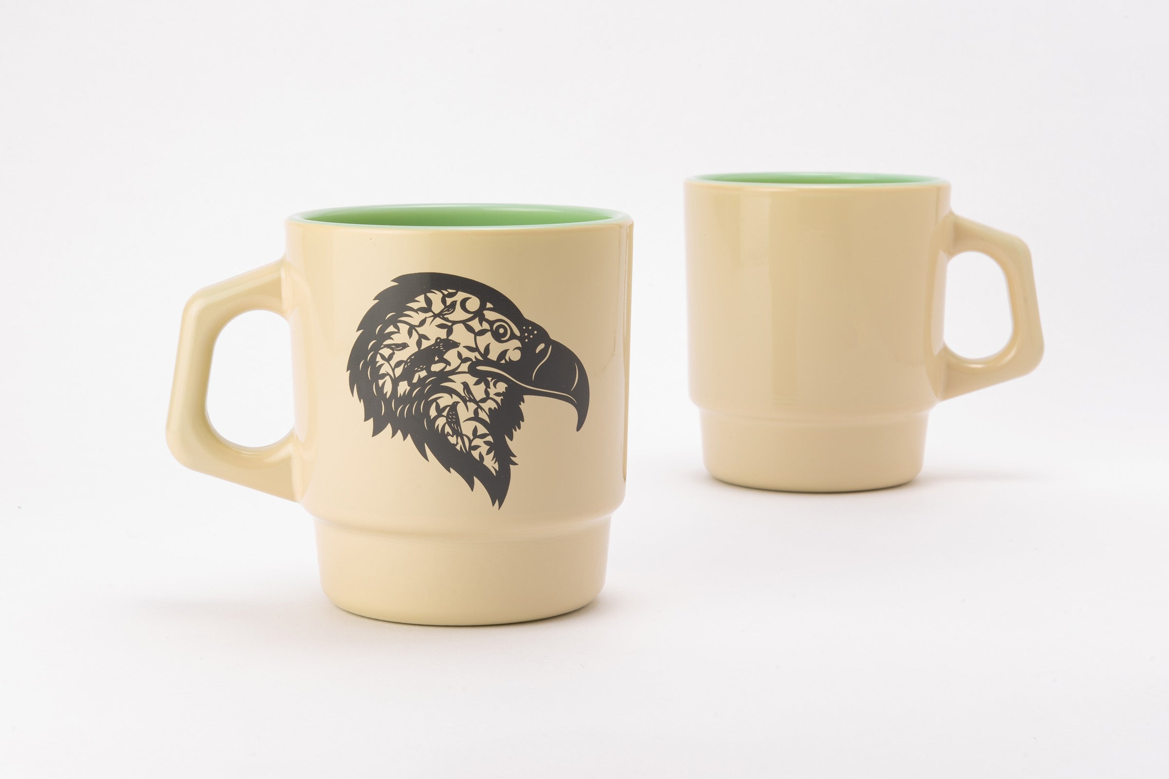 Fire-King スタッキングマグ ジェダイ アイボリースプレー [Eagle]