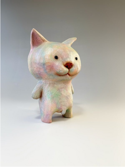 田島享央己　彫刻作品　檜　うさぎ　ユニーク作品 田島享央己 彫刻作品 檜 うさぎ ユニーク作品