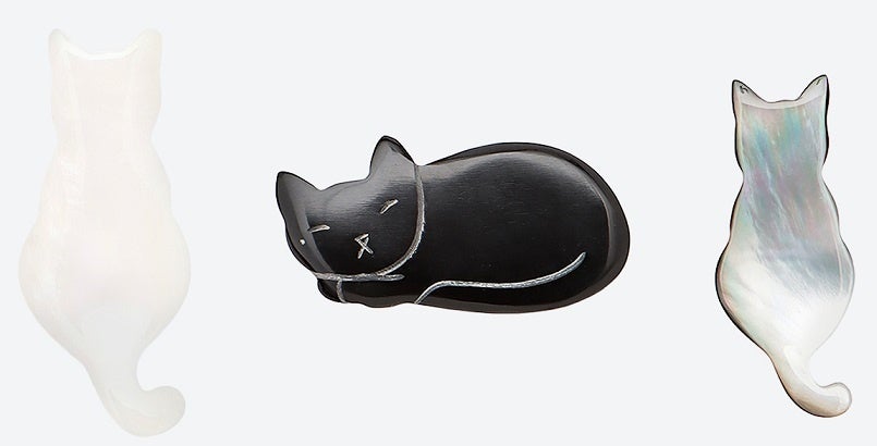 <てふ> 猫 箸置き 3個セット(木箱入) 4,620円(税込)