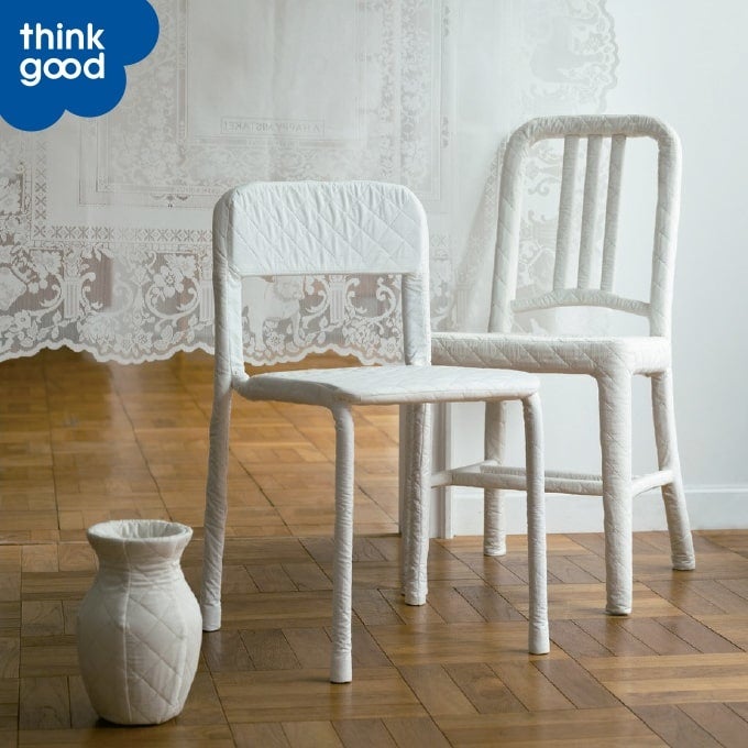 ＜ミントデザインズ＞QUILT CHAIR（中央）48,400円(5点限り）