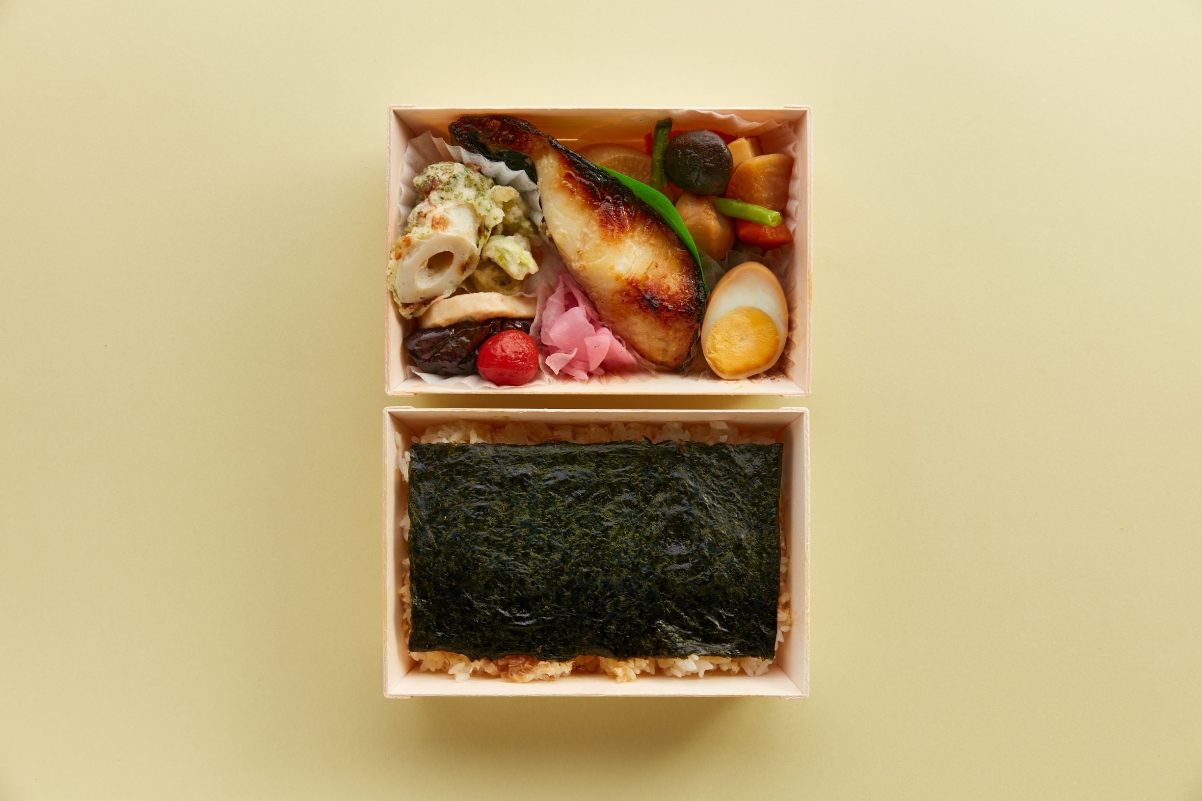 〈築地なが田〉 銀だら西京焼のり弁当1,512円(1折) 12月7日(水)～20日(火) 各日10点限り