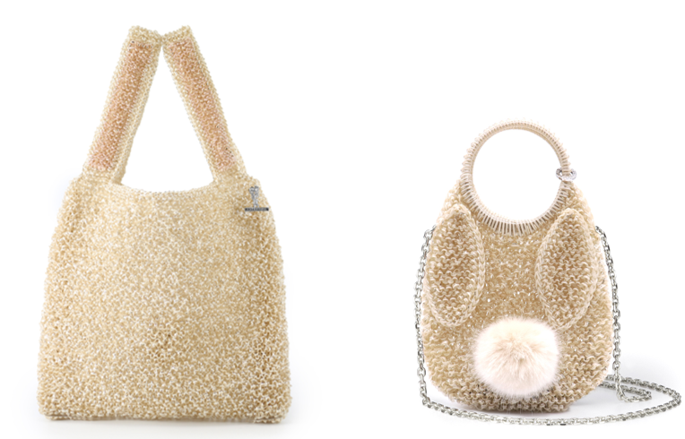 左から＜アンテプリマ／ワイヤーバッグ＞バッグ 61,600円、49,500円　本館1階  ブランド雑貨